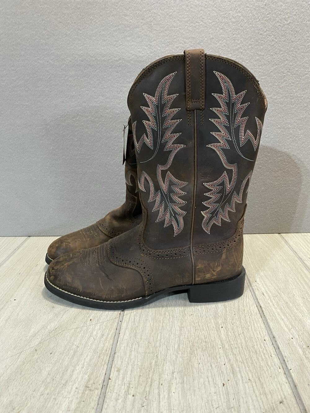 Ariat Womens Heritage Stockman Western Boots Driftwood Brown 10001605 NWT 9B